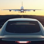 cars-parked-street-plane-is-flying-up-3d-render-illustration